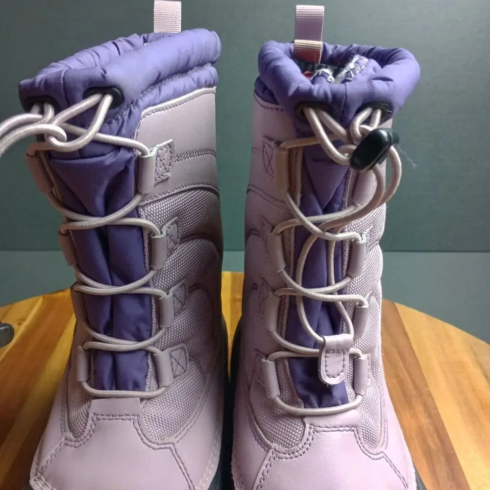 North‎ Face Youth Boots Kids 5 Alpenglow IV Insulated Waterproof Lavender Purple